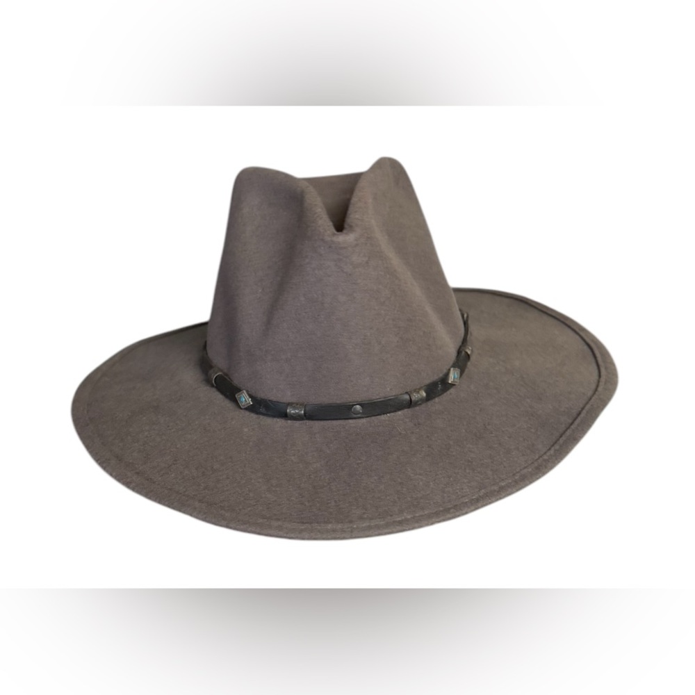 EUC Vintage Bailey Laramie, TX 100% Wool Gray Western Hat Size 7 1:8